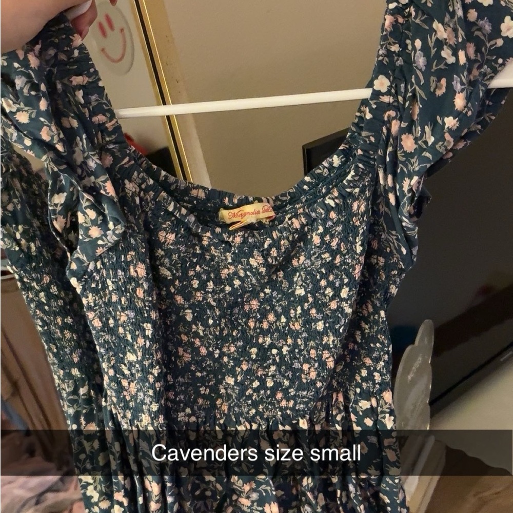 Floral Kids Dress - Blue and Pink